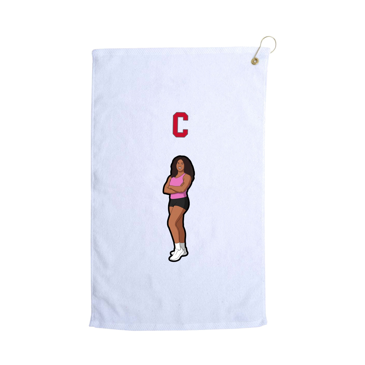 Golf Towel — Shirsey Arch in White