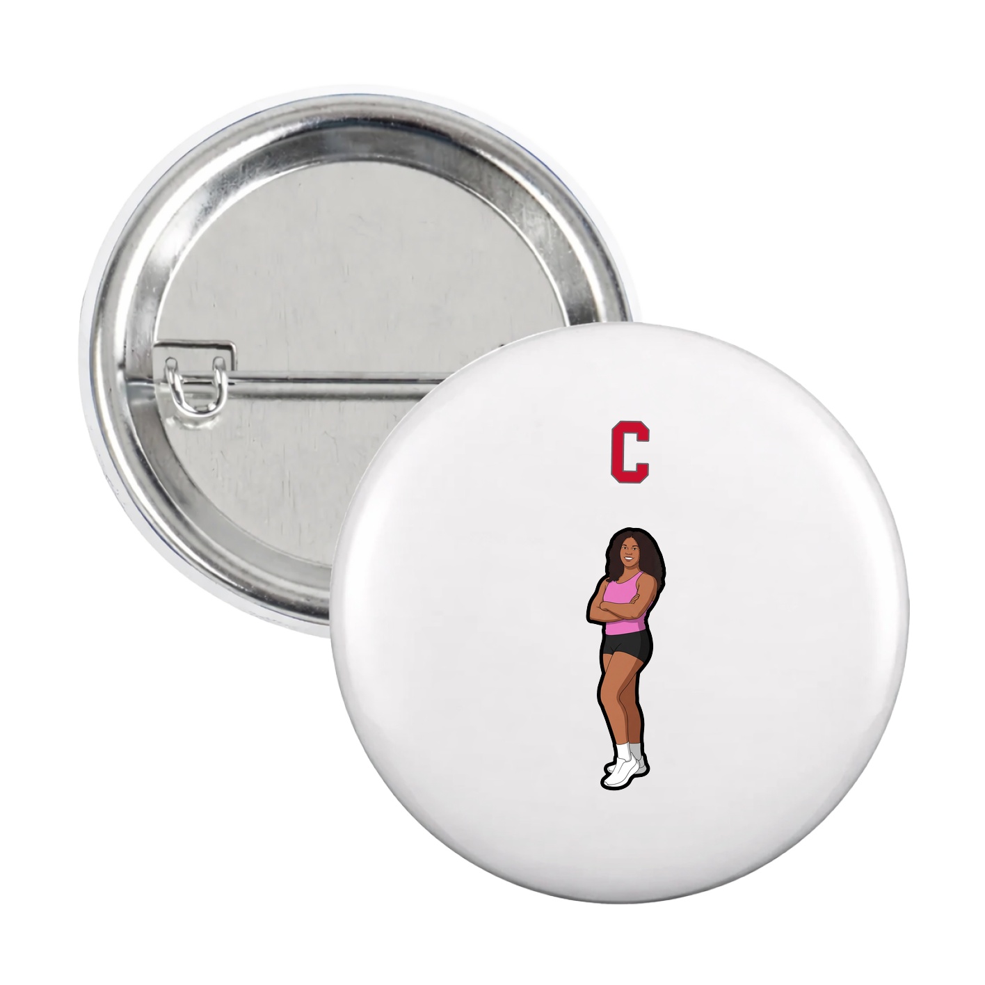 Game Day Button — Shirsey Arch in White