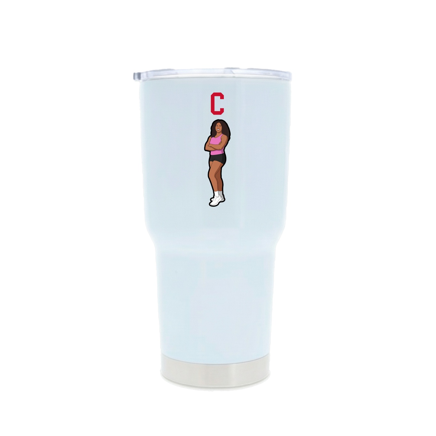 30oz Stainless Steel Tumbler — Shirsey in White