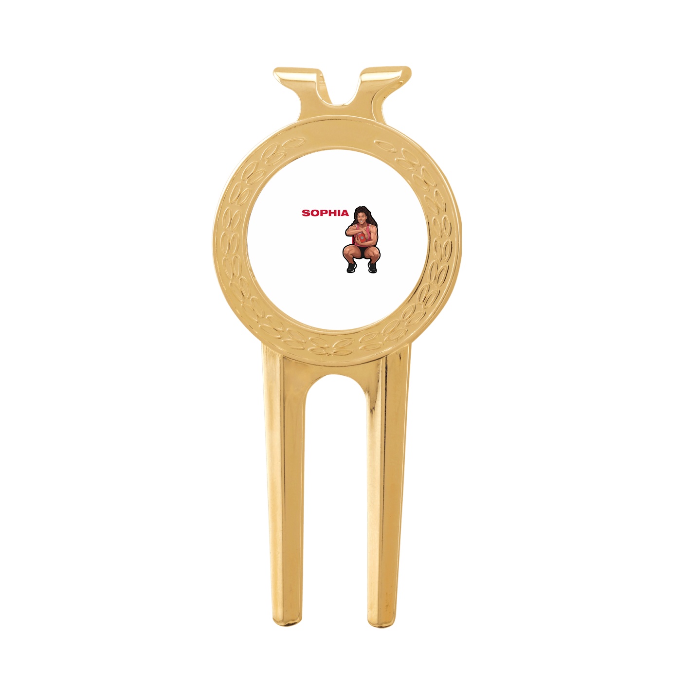 Divot Tool with Ball Marker — Player Name in Classic