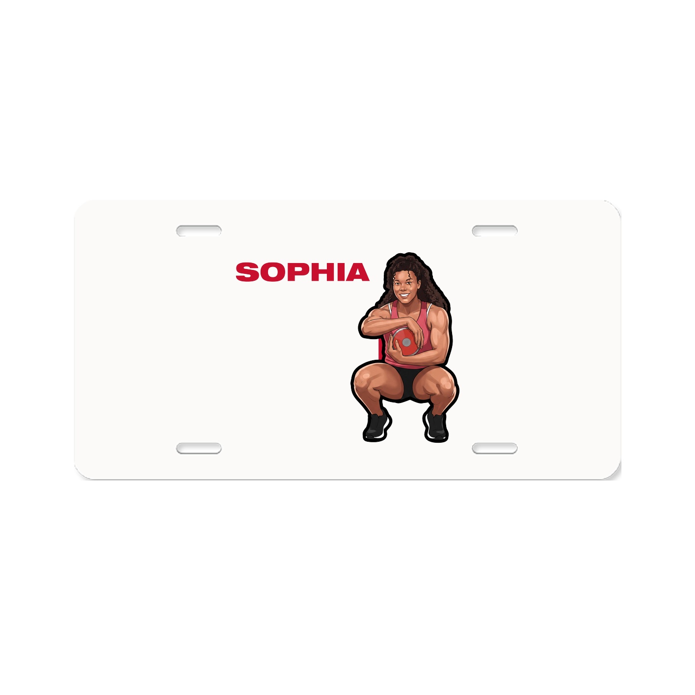License Plate — Player Name in Classic