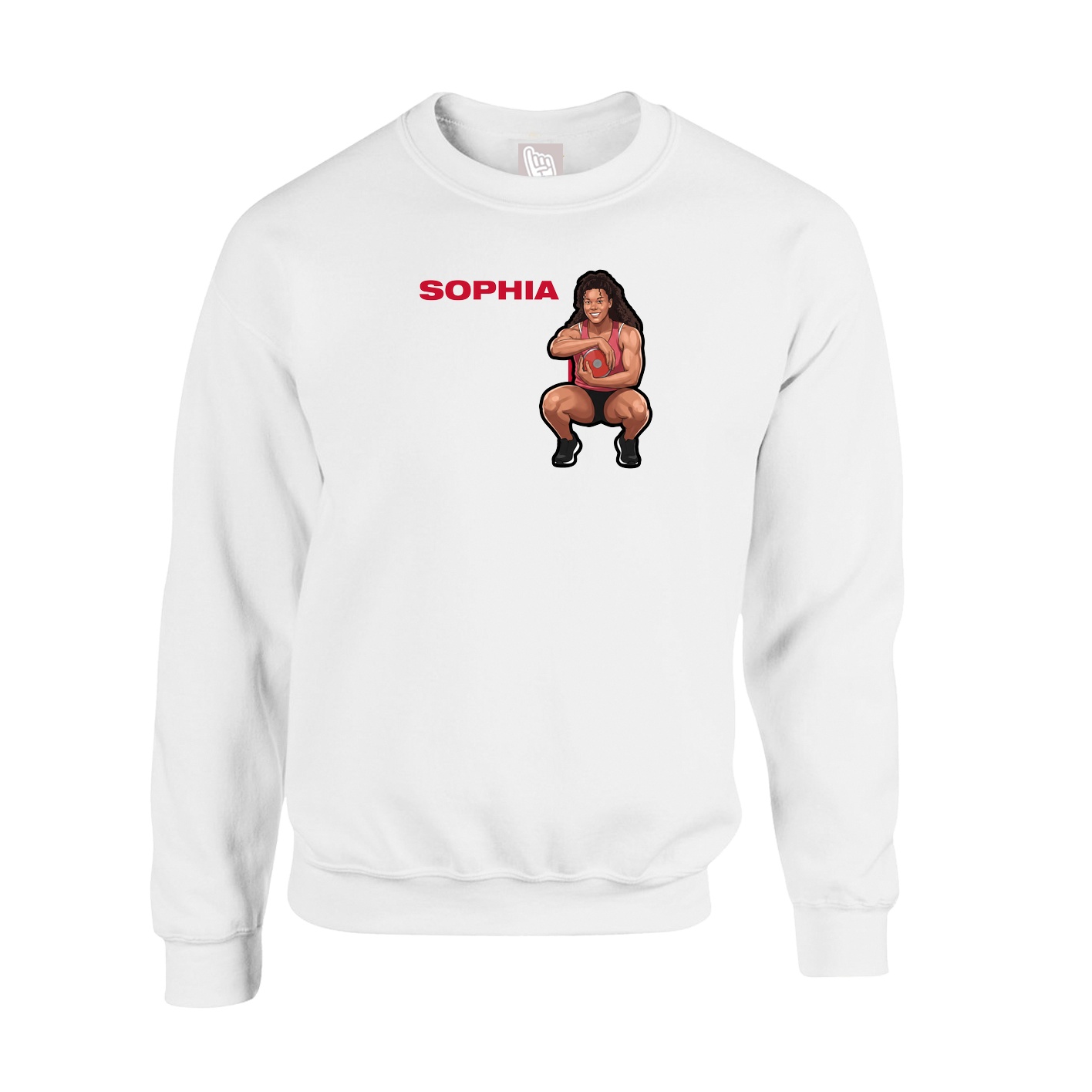 Fleece Crew — Player Name in White