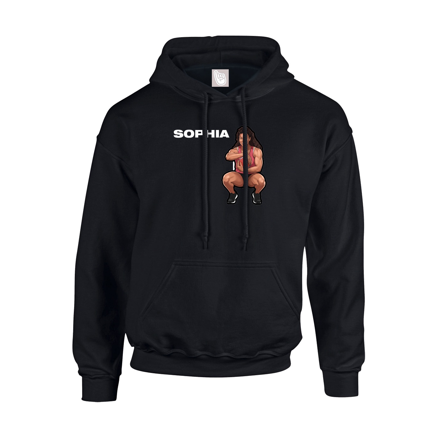 Youth Hoodie — Player Name in Black