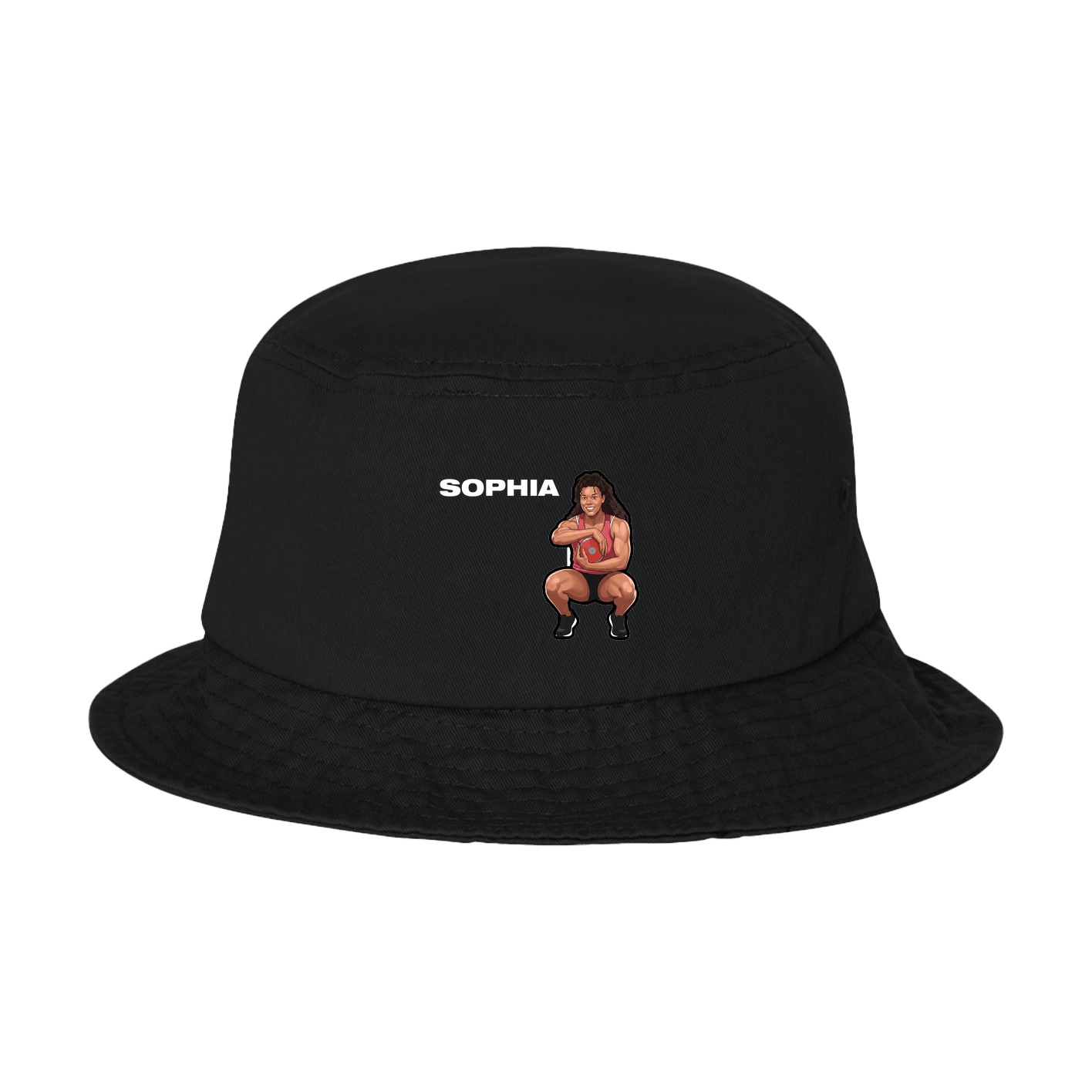 Bucket Cap — Player Name in Black