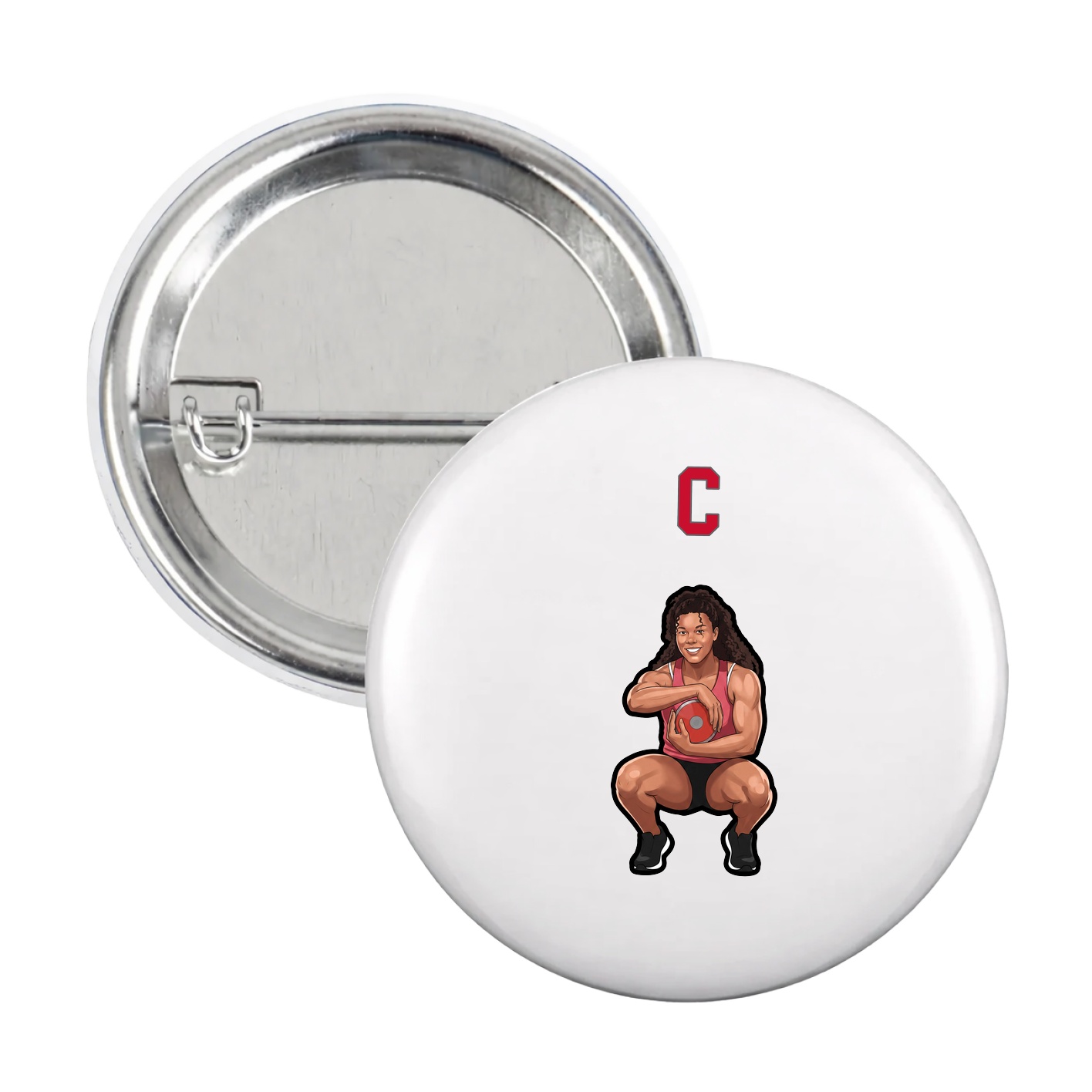Game Day Button — Shirsey Arch in White