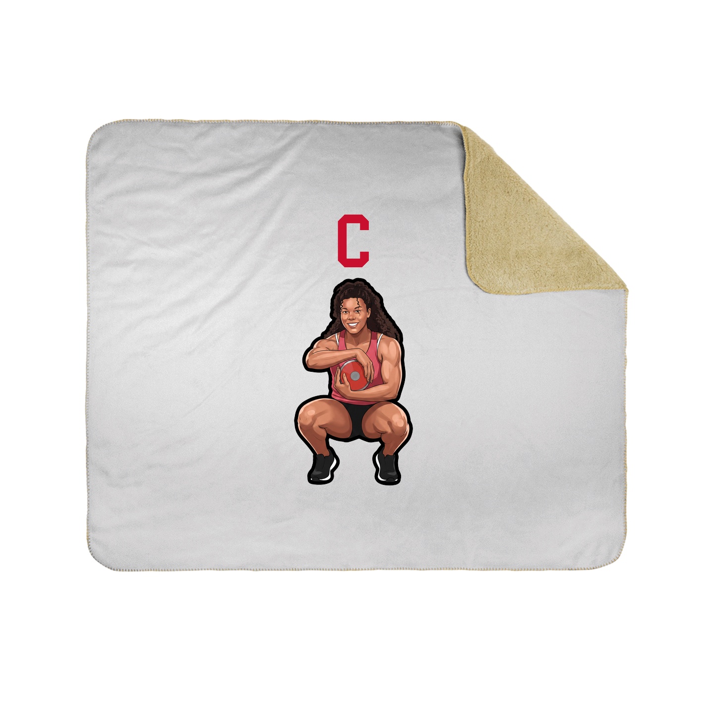 Throw Blanket — Shirsey in White