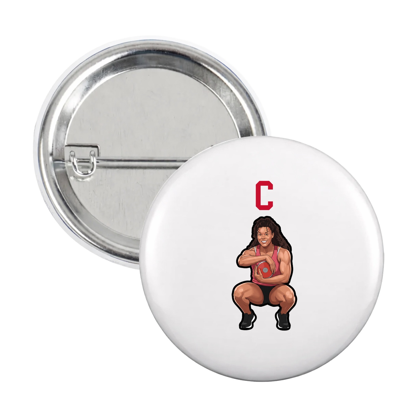 Game Day Button — Shirsey in White