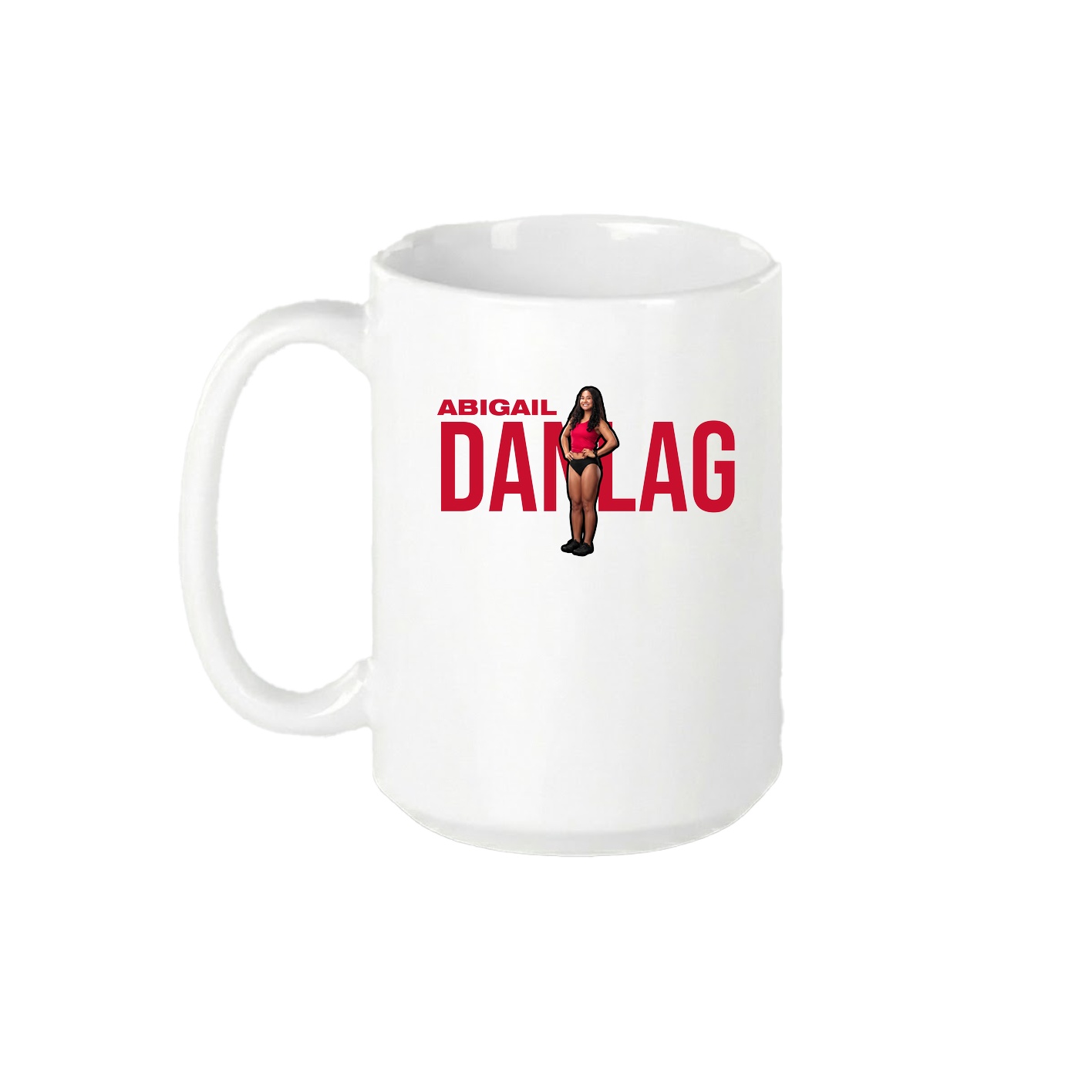 15oz Coffee Mug — Player Name in White