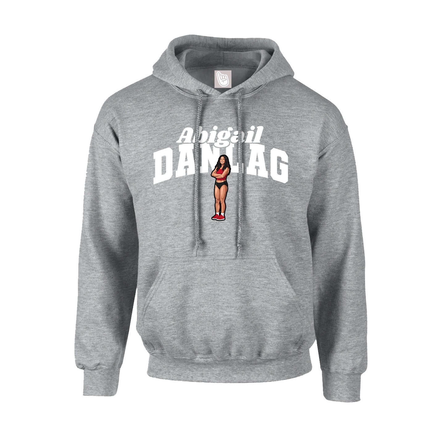 Youth Hoodie — Signature Arch in Grey