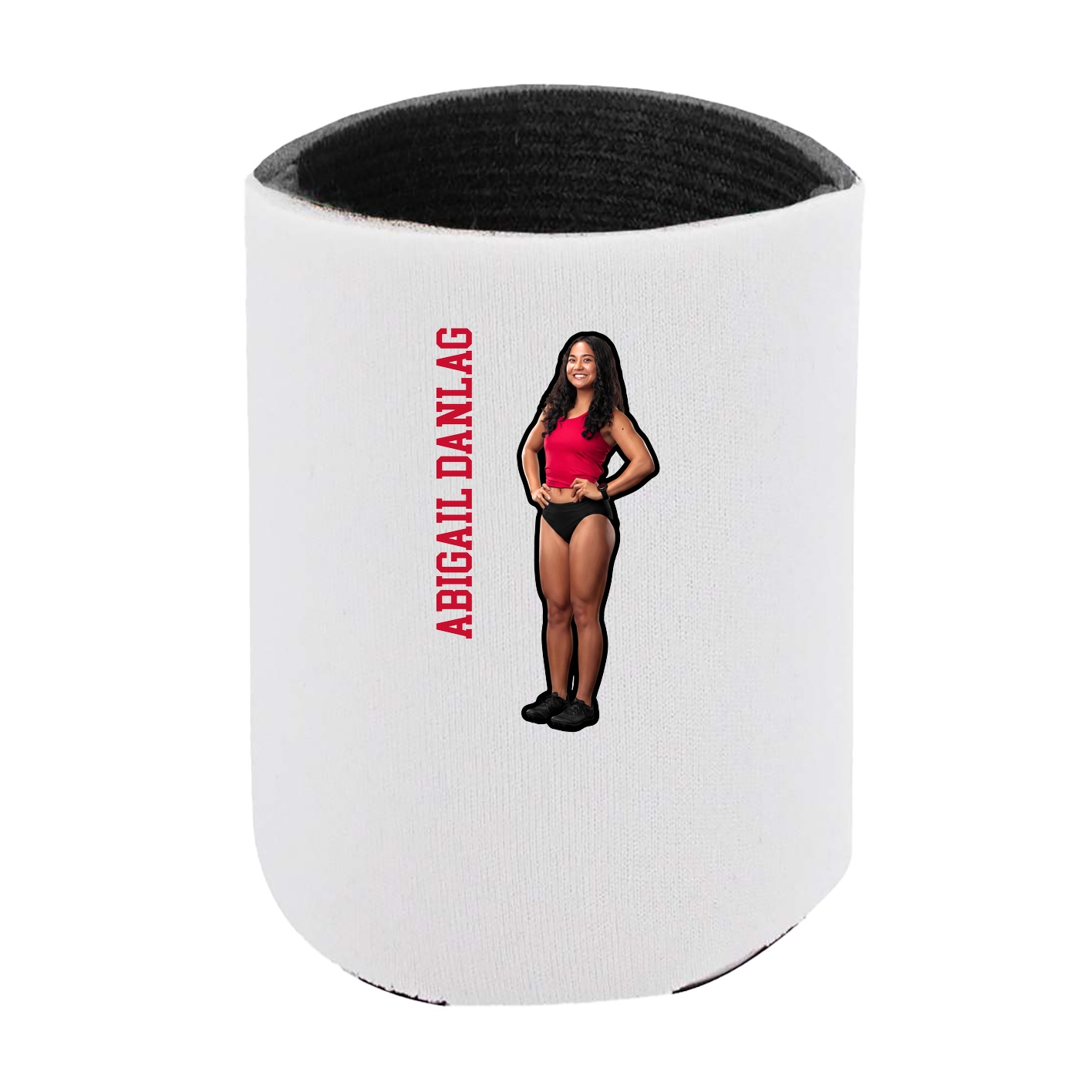 Can Holder — Name Vertical in White