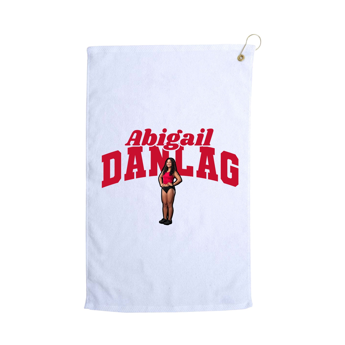 Golf Towel — Signature Arch in White