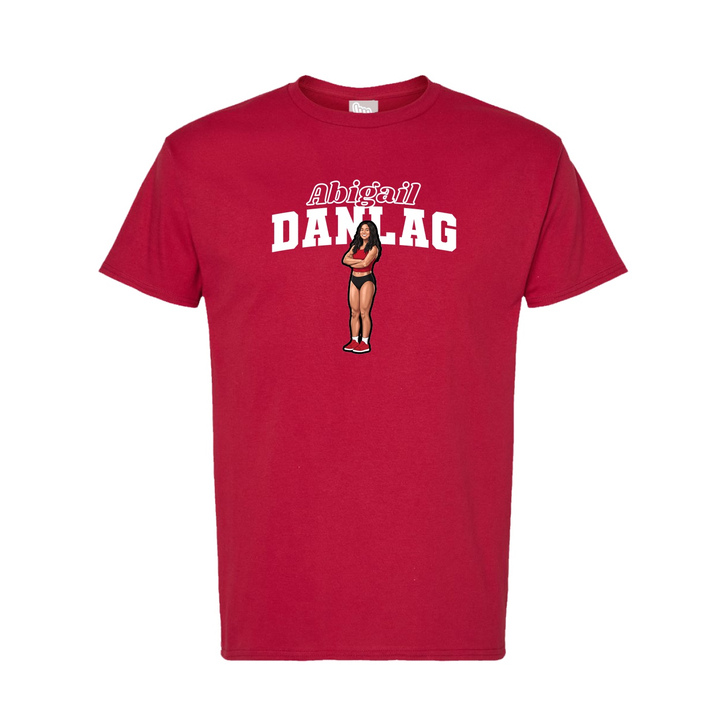 Tee — Name Arch in Crimson