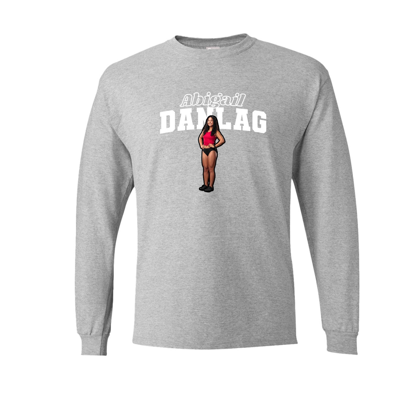 Long Sleeve Tee — Name Arch in Grey