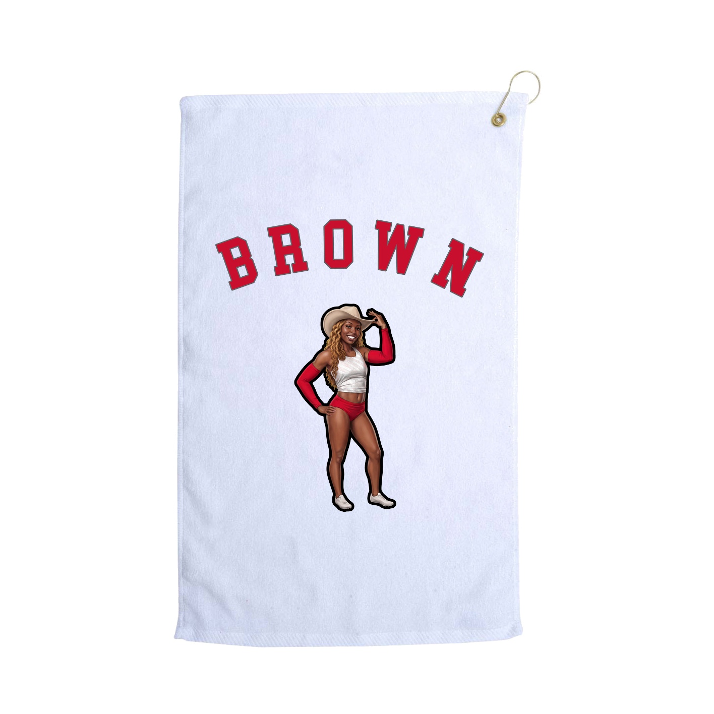 Golf Towel — Shirsey Arch in White
