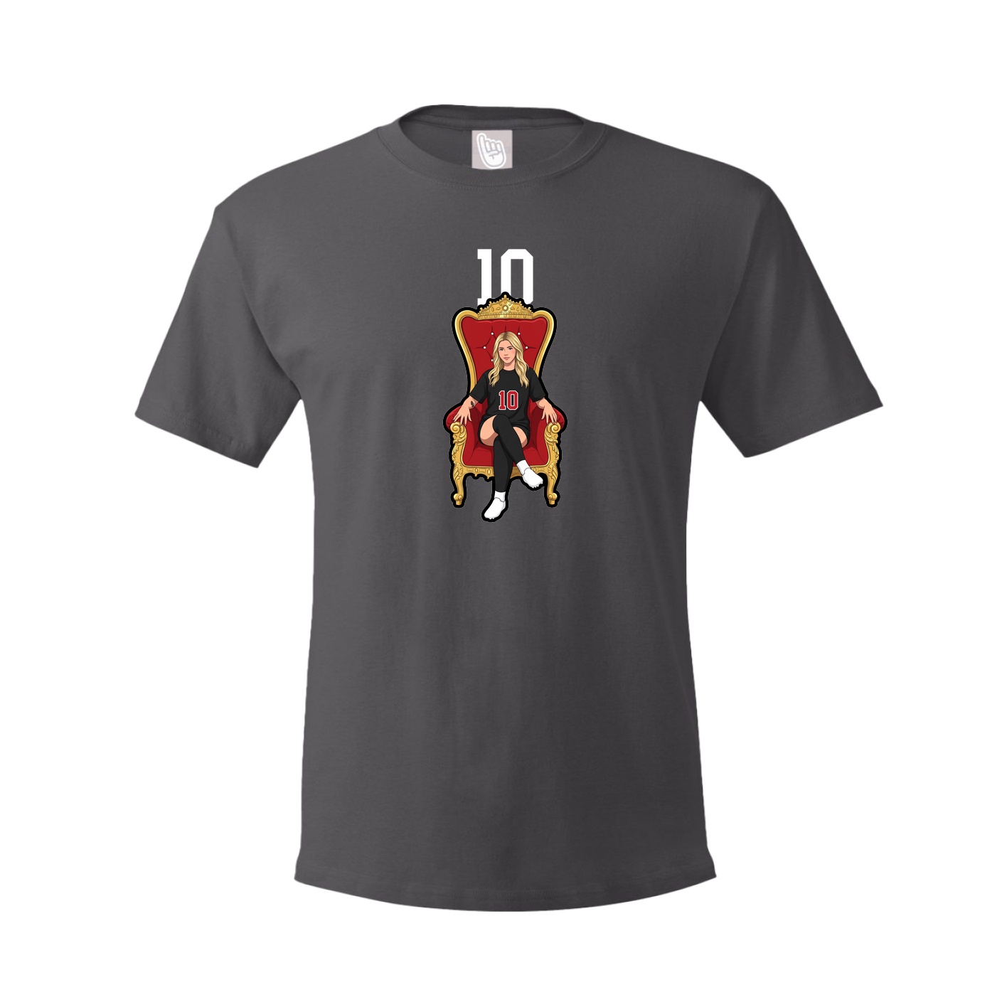Tee — Number Top in Grey