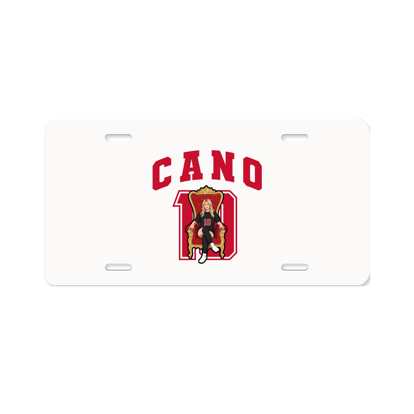 License Plate — Number in Classic