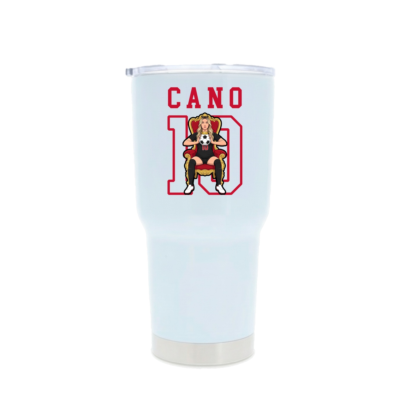 30oz Stainless Steel Tumbler — Shirsey in White
