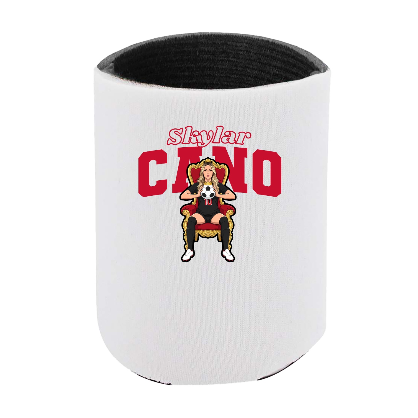 Can Holder — Name Arch in White