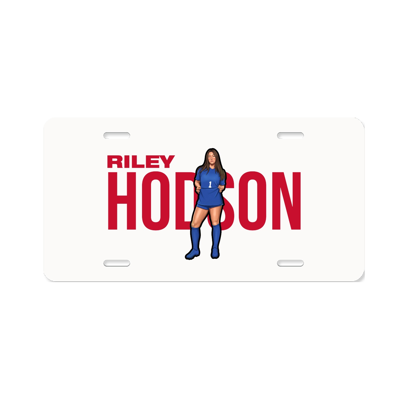 License Plate — Player Name in Classic