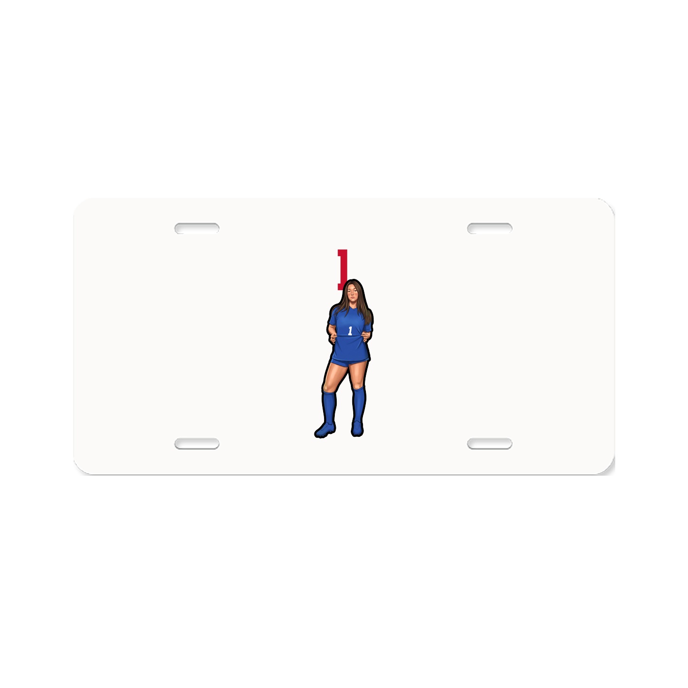 License Plate — Number Top in Classic