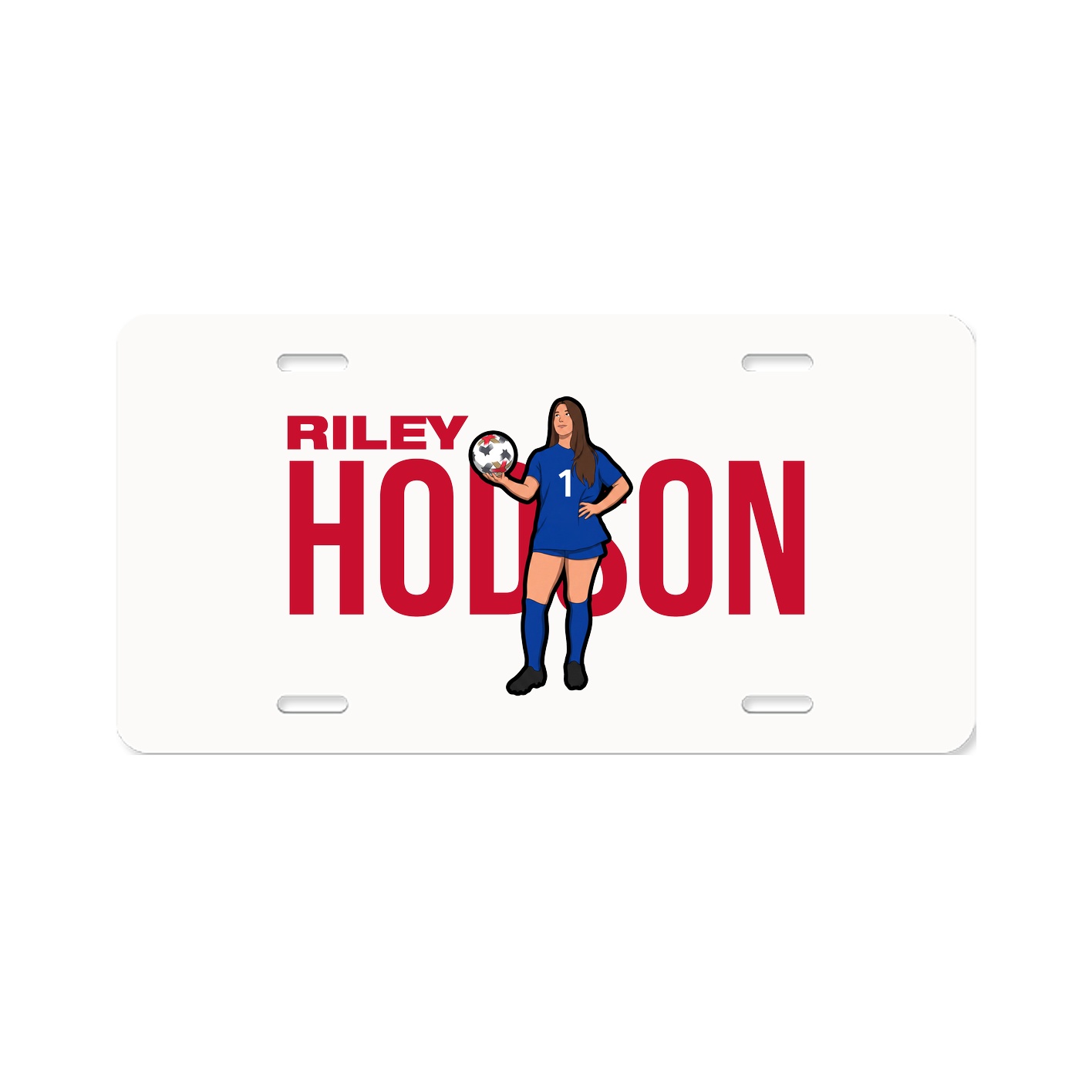 License Plate — Player Name in Classic