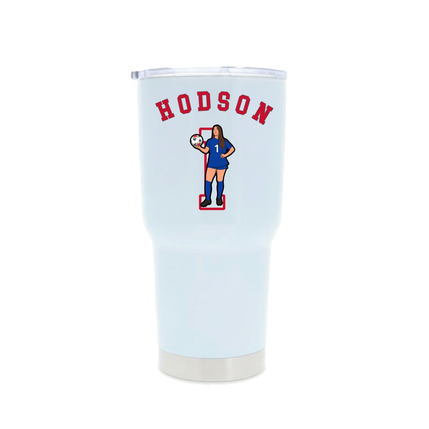 30oz Stainless Steel Tumbler — Shirsey Arch in White