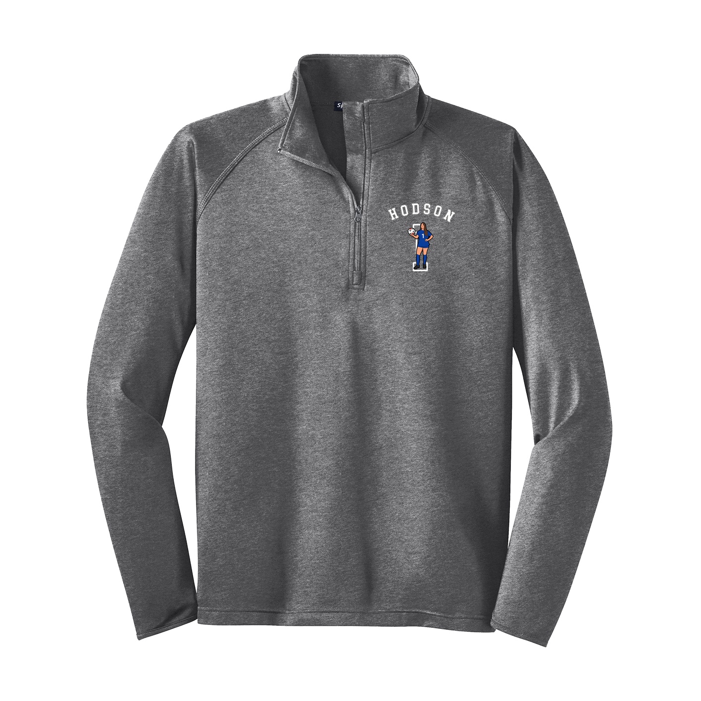 Q-Zip Pullover — Shirsey Arch in Grey