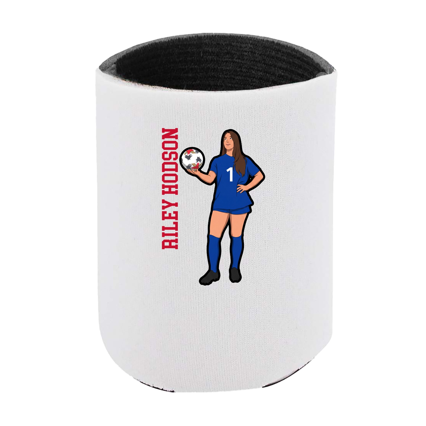 Can Holder — Name Vertical in White