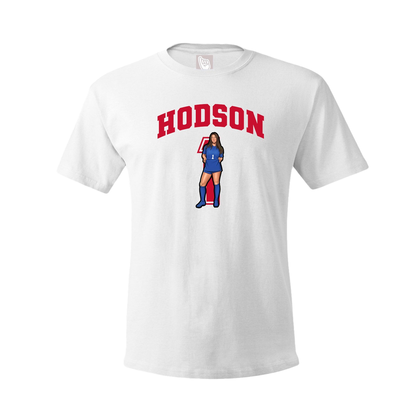 Youth Tee — Number in White