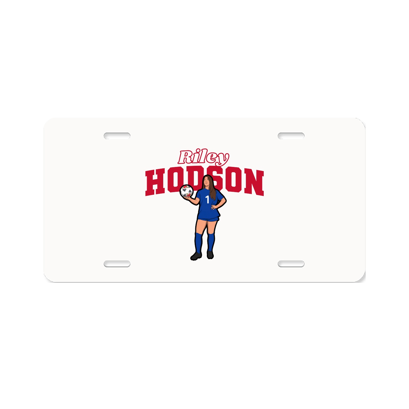License Plate — Name Arch in Classic