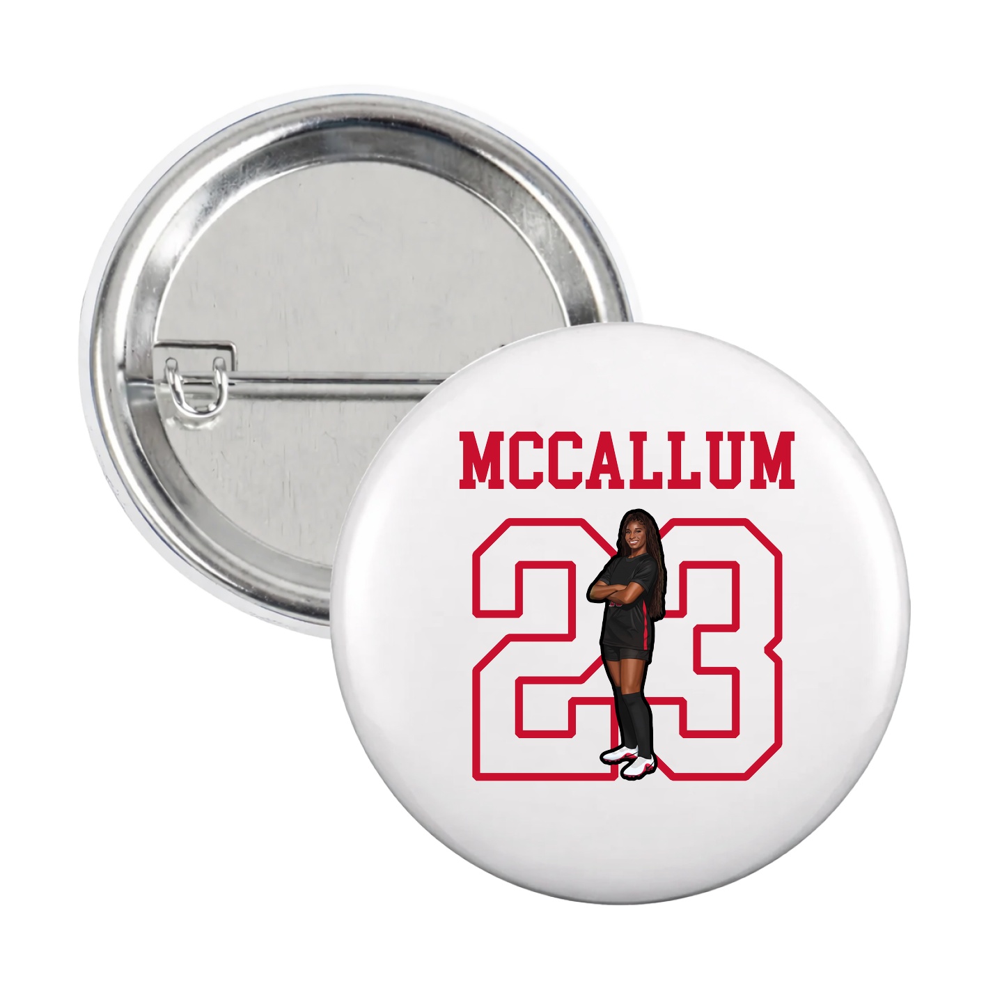 Game Day Button — Shirsey in White