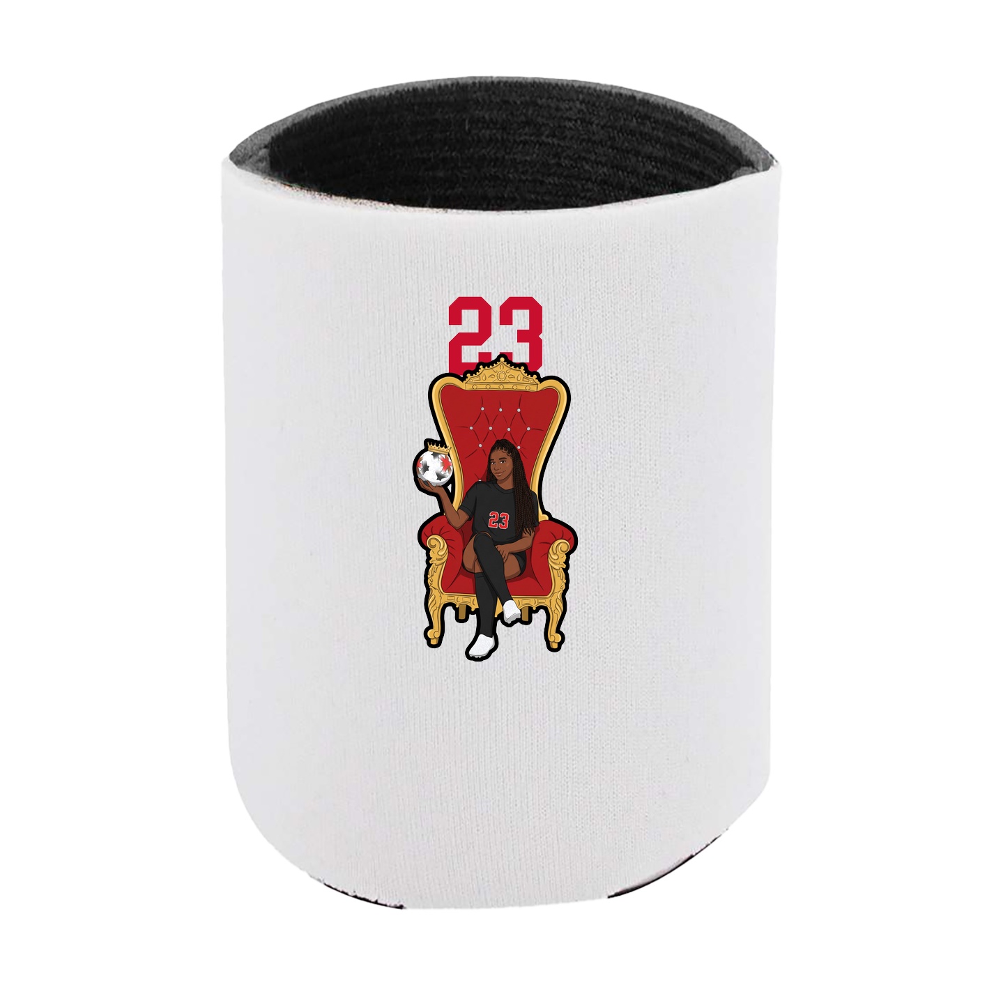 Can Holder — Number Top in White