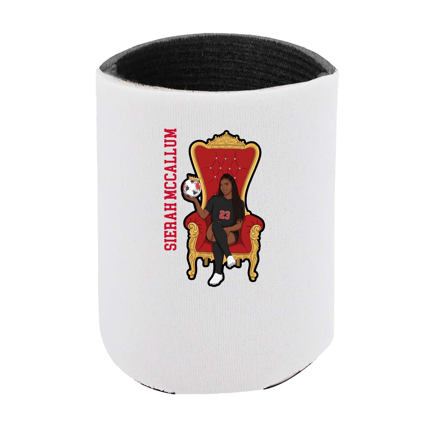Can Holder — Name Vertical in White