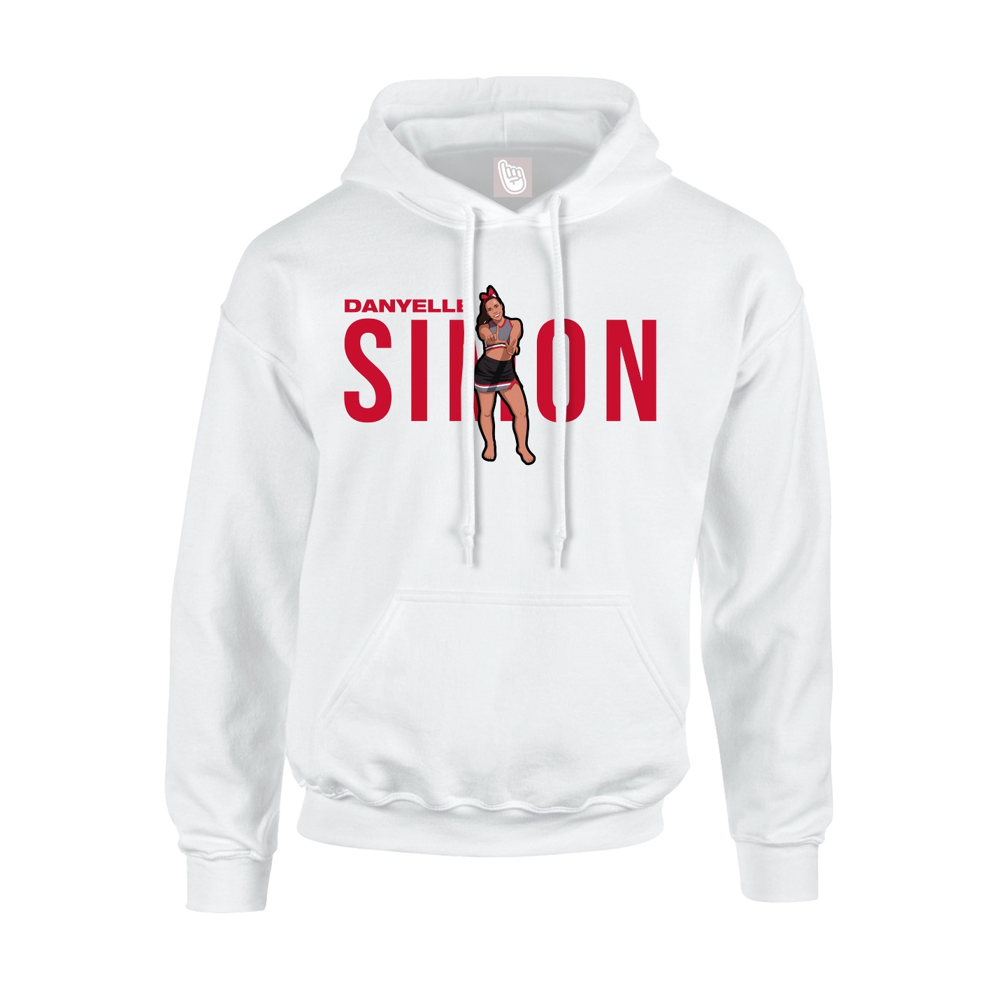 Youth Hoodie — Player Name in White