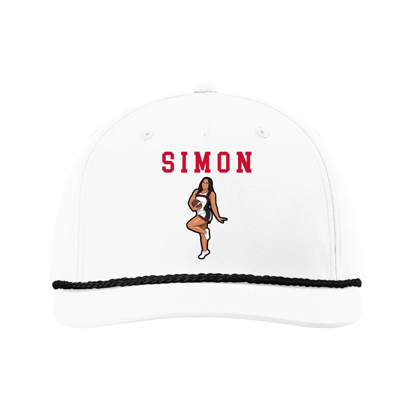 Five-Panel Classic Rope Cap — Shirsey in White