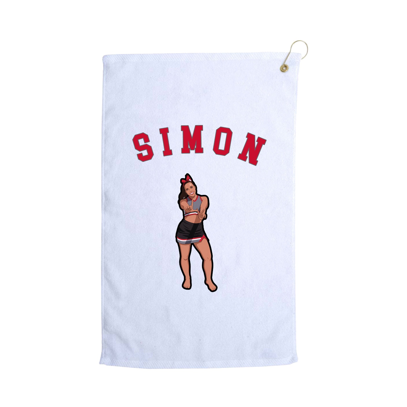 Golf Towel — Shirsey Arch in White