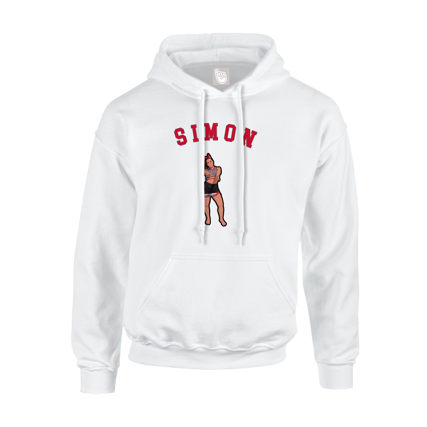 Youth Hoodie — Shirsey Arch in White