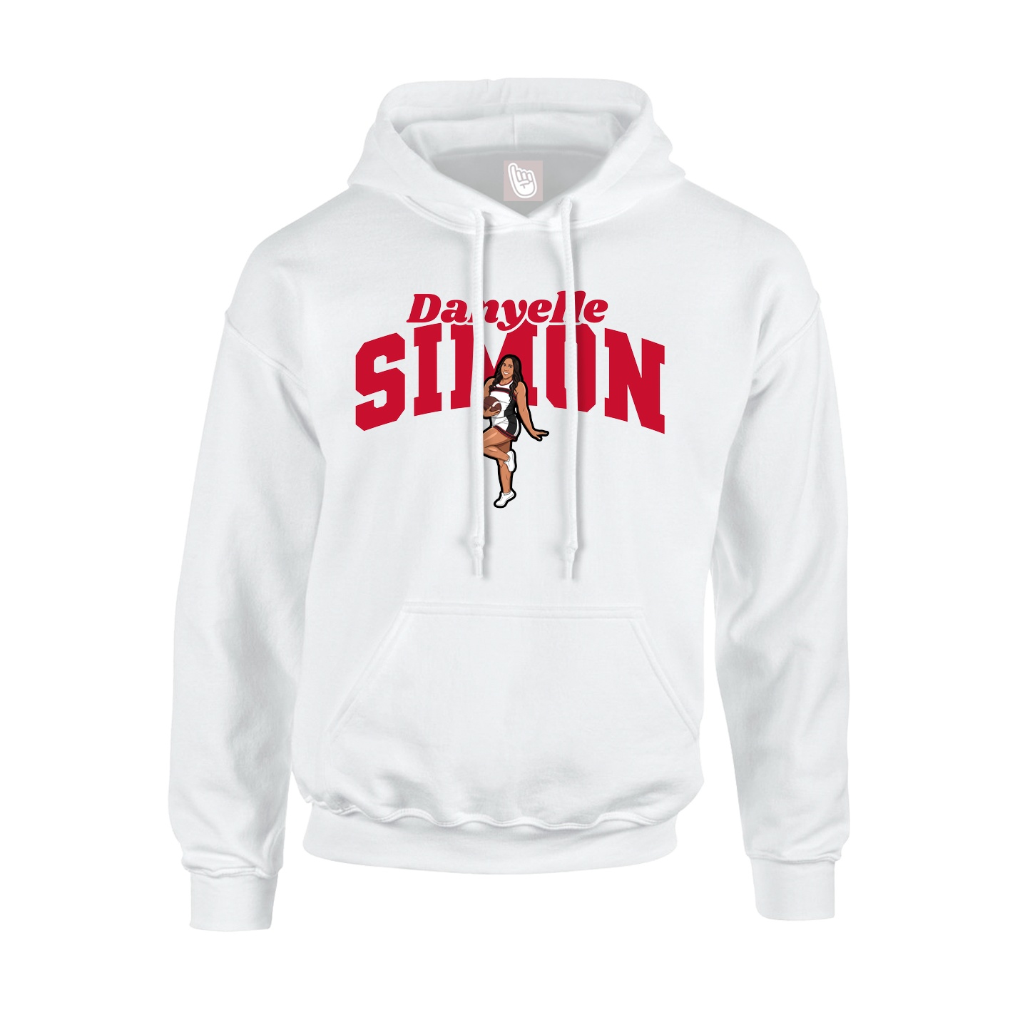 Hoodie — Signature Arch in White