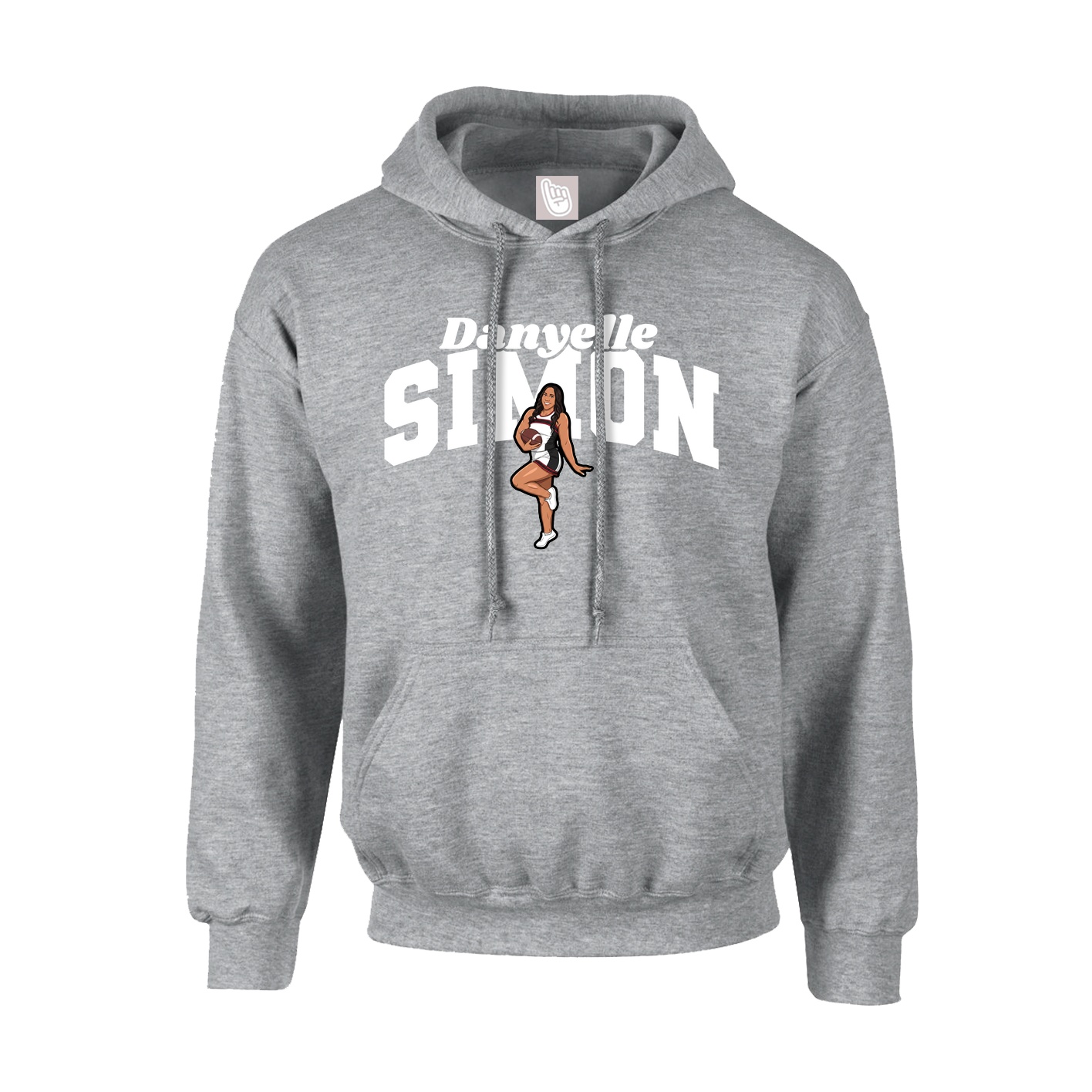 Youth Hoodie — Signature Arch in Grey