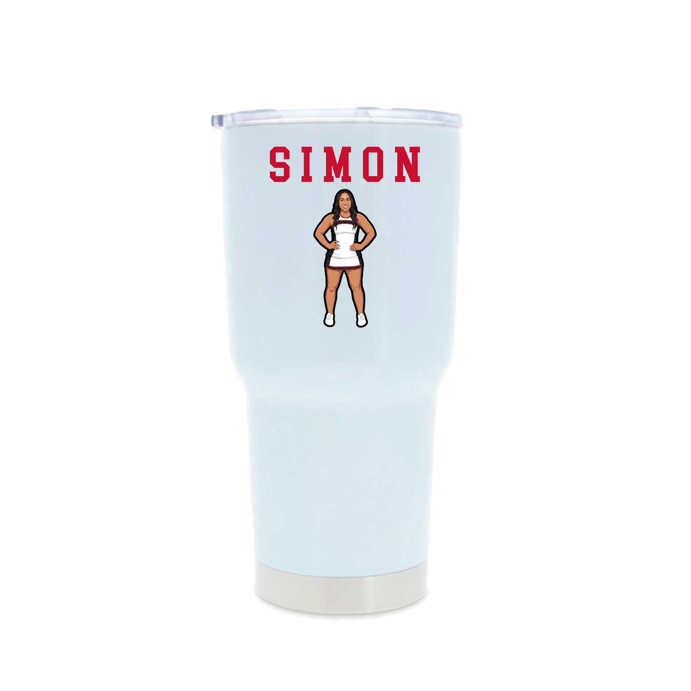 30oz Stainless Steel Tumbler — Shirsey in White
