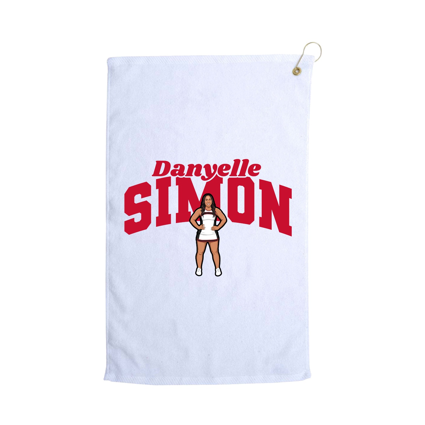 Golf Towel — Signature Arch in White