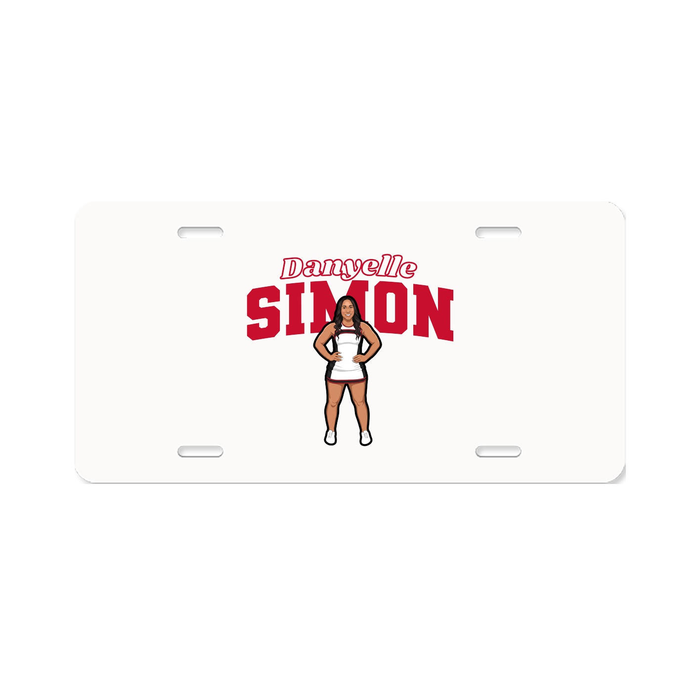 License Plate — Name Arch in Classic