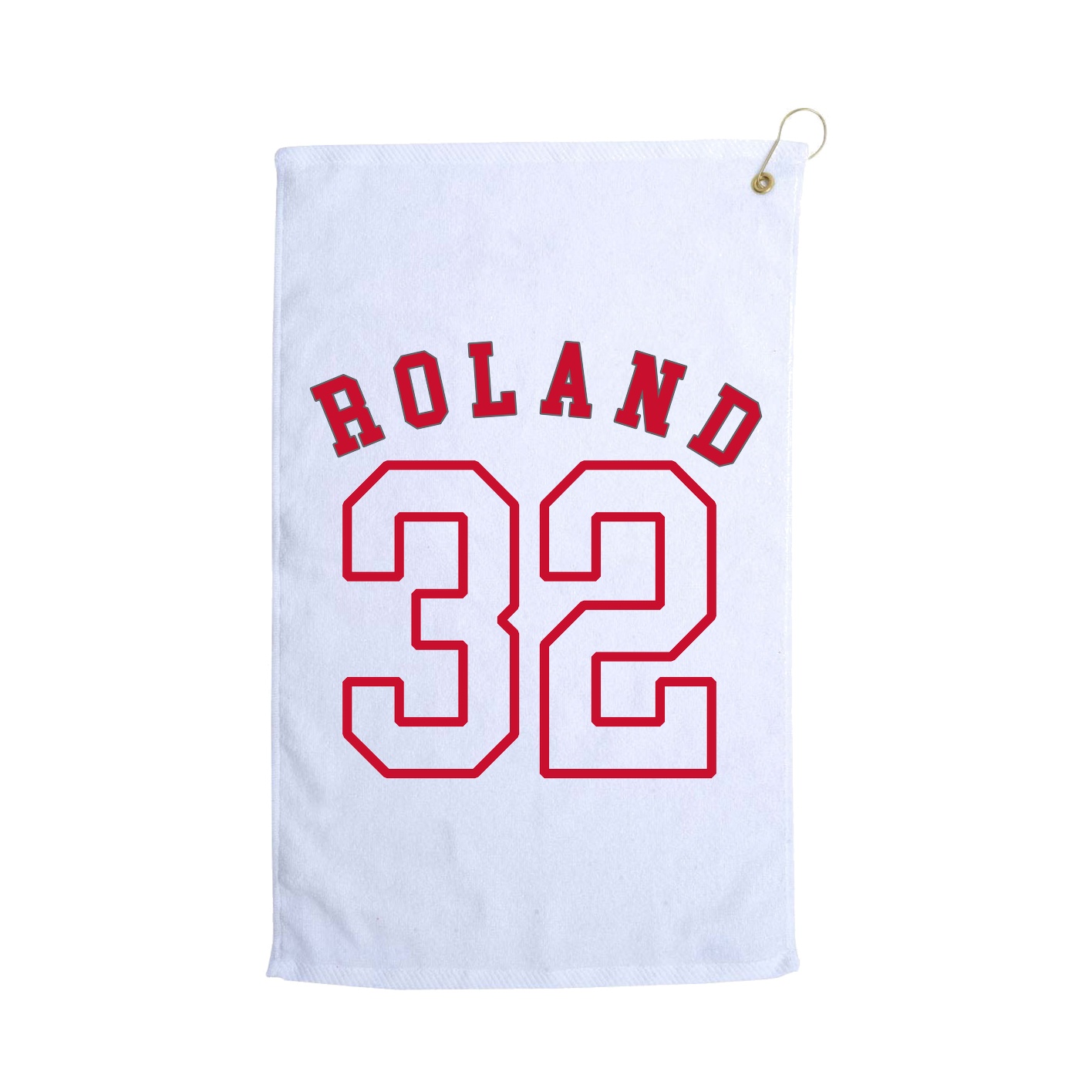 Golf Towel — Shirsey Arch in White