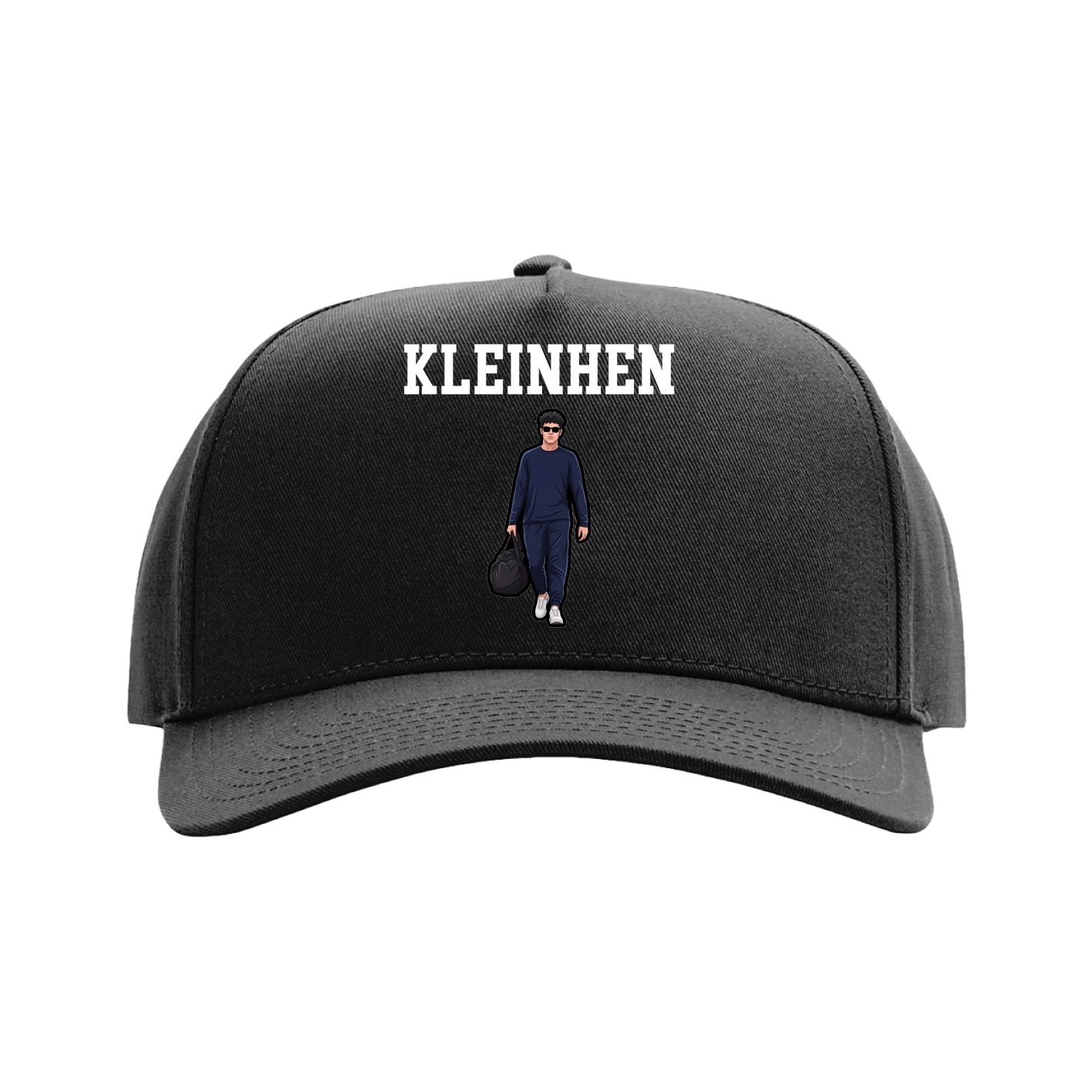 Full Fabric Five-Panel Champ Cap — Shirsey in Black
