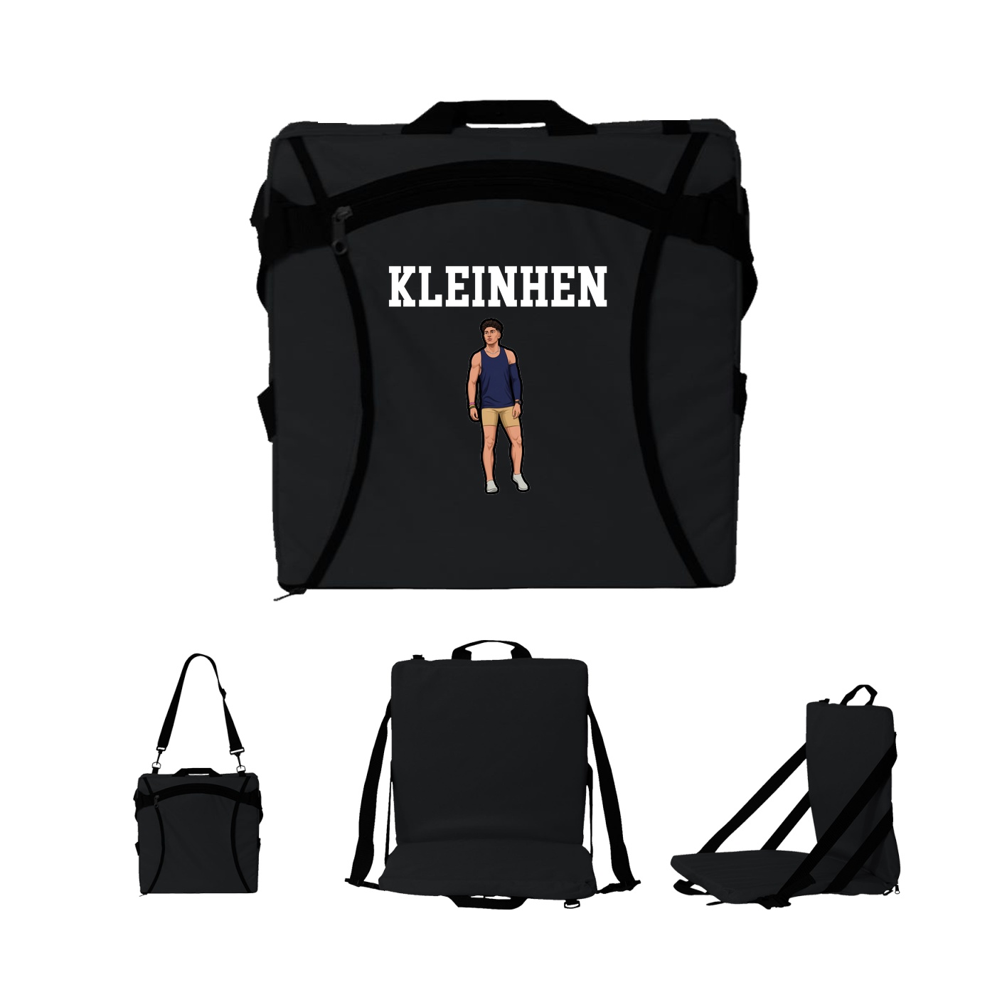 Folding Stadium Seat — Shirsey in Black