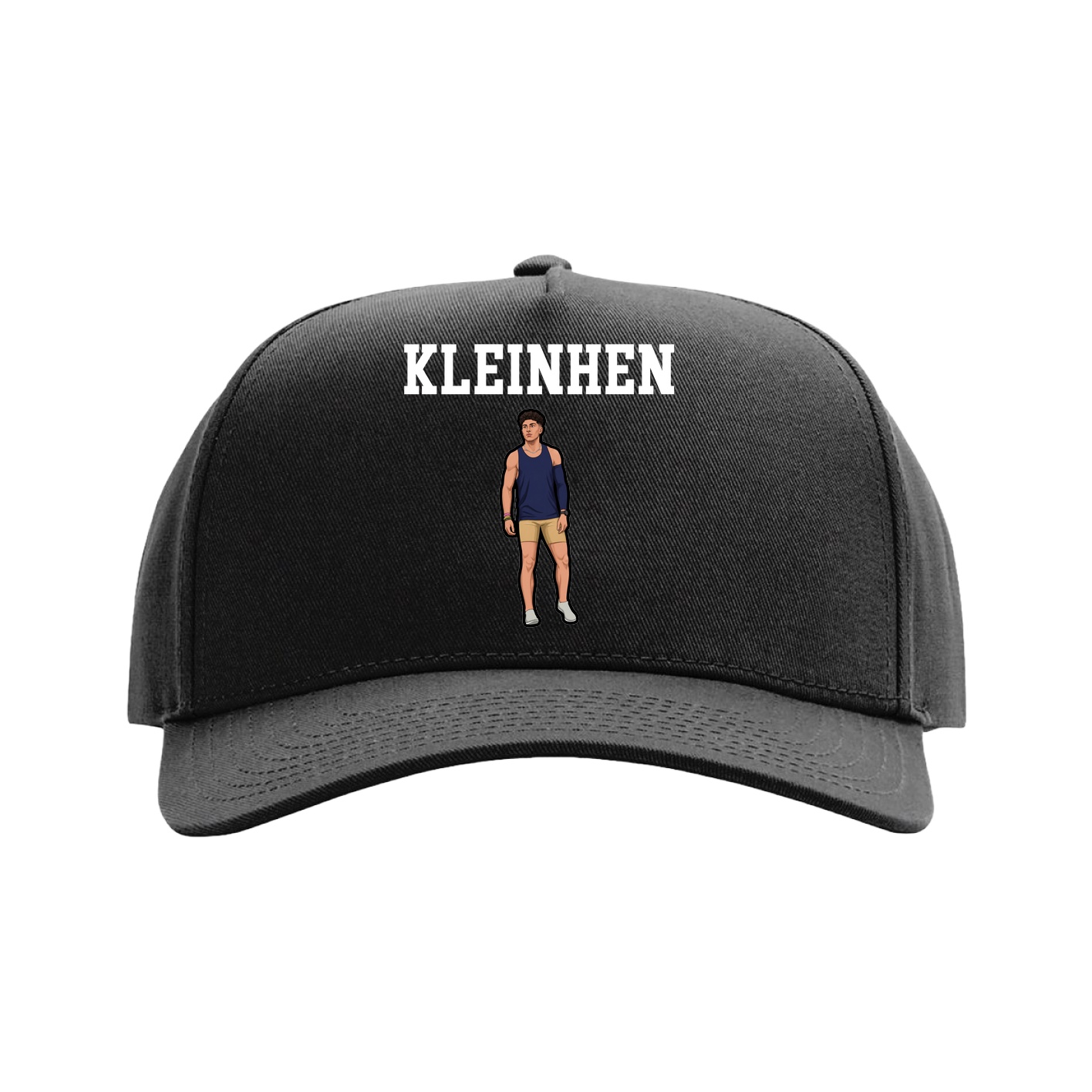 Full Fabric Five-Panel Champ Cap — Shirsey in Black