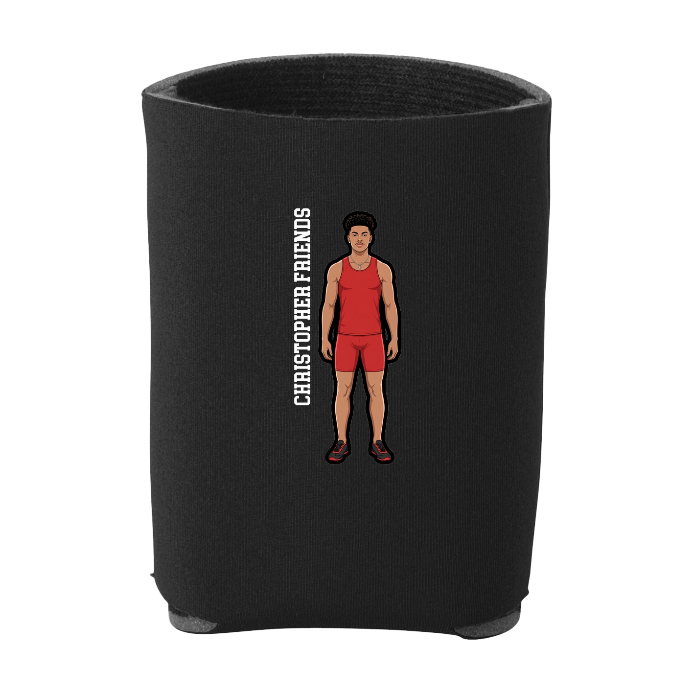 Can Holder — Name Vertical in Black