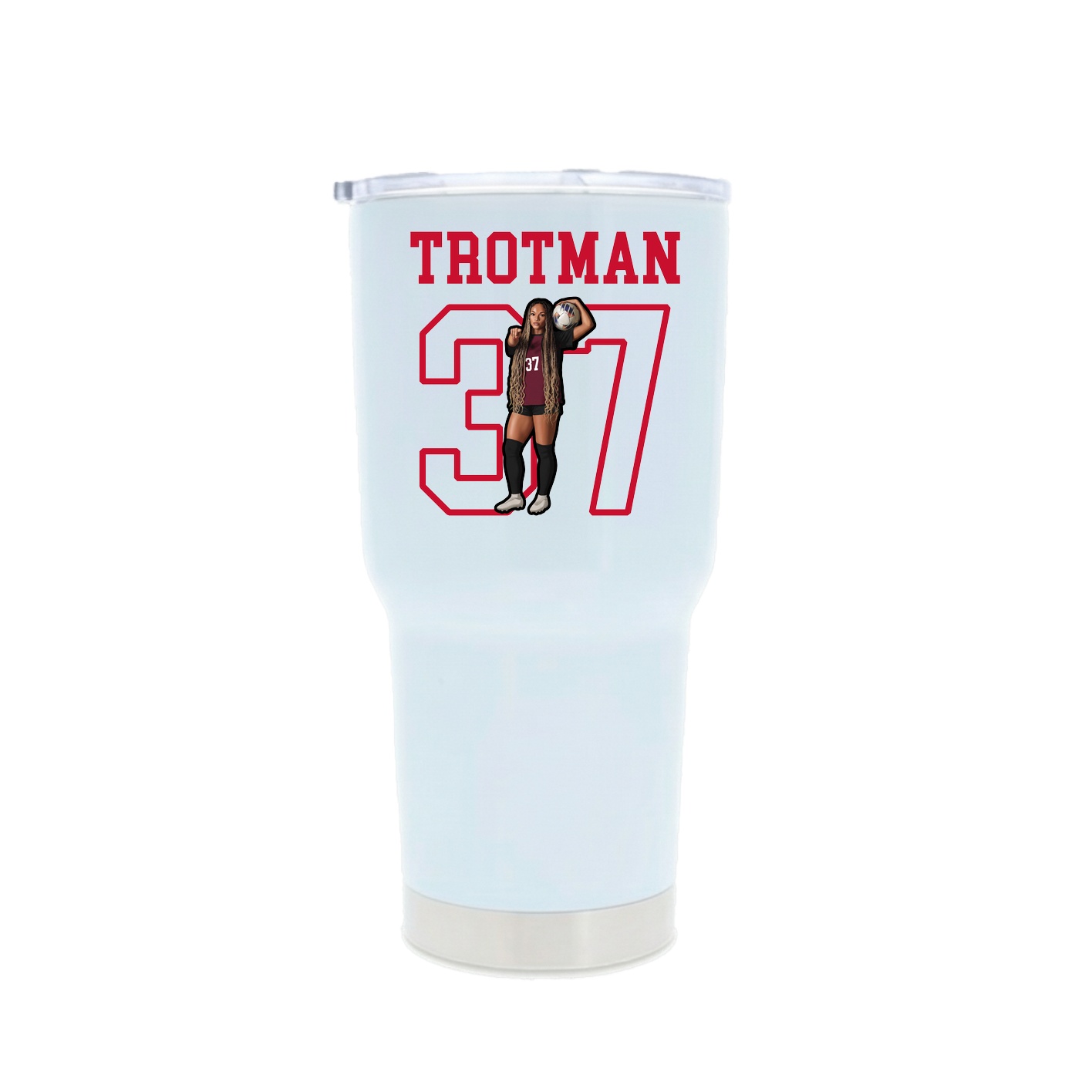 30oz Stainless Steel Tumbler — Shirsey in White