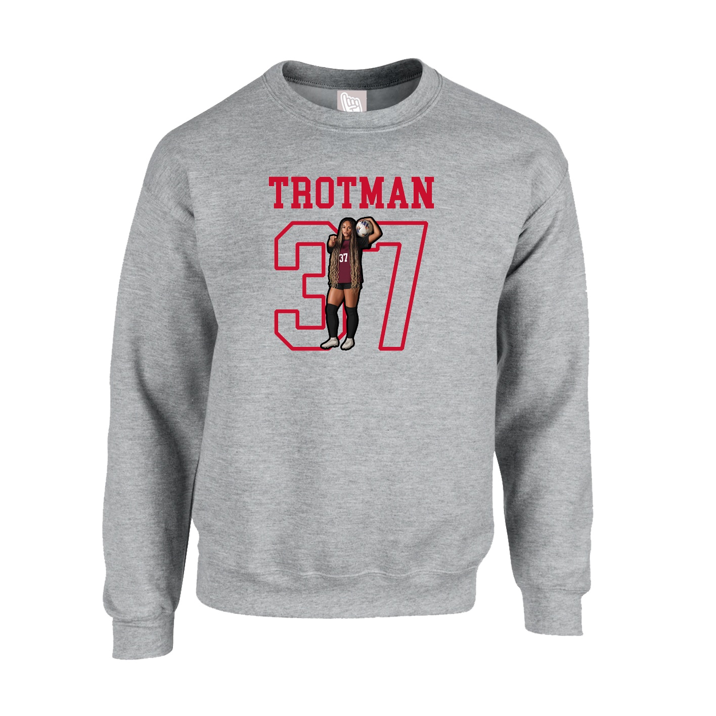 Fleece Crew — Shirsey in Grey