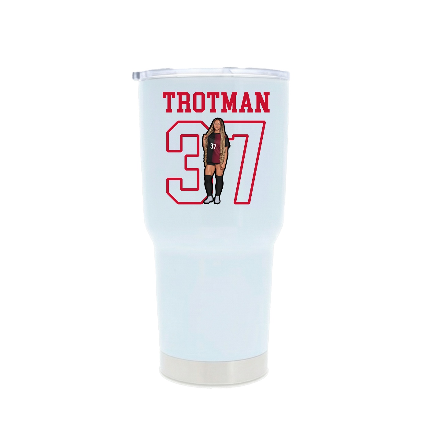 30oz Stainless Steel Tumbler — Shirsey in White